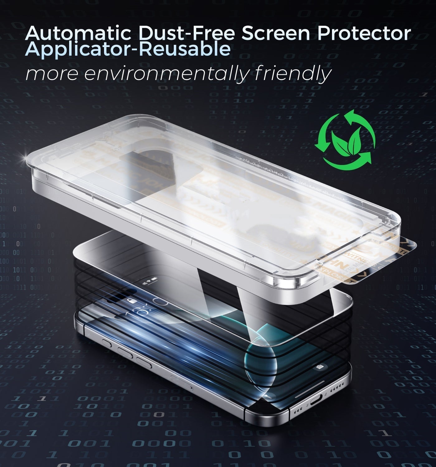 Final 3 Hours: 60%OFF🔥Upgraded Screen Protector - Automatic Dust Free Eco-Friendly Protection