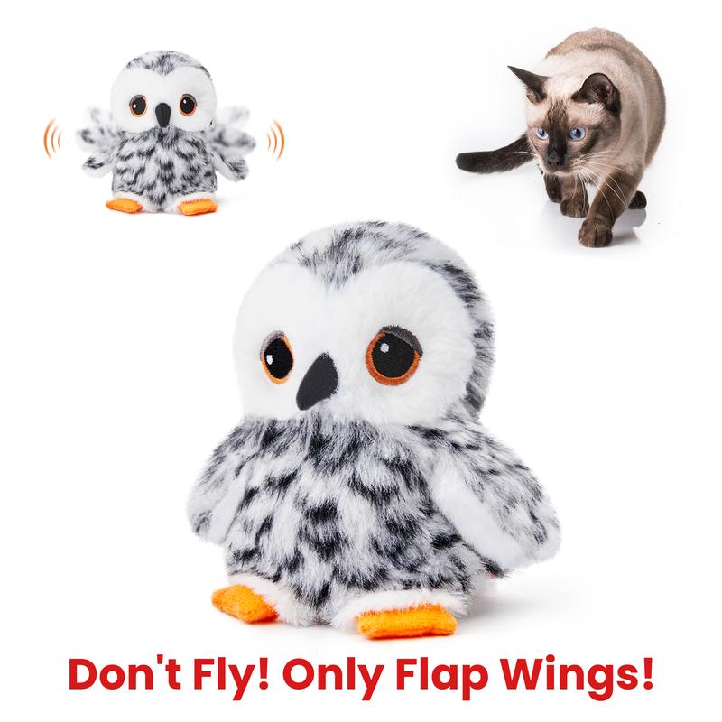🦅 Pawzioo™Flapping Bird Cat Toy – Realistic Chirping Sound, USB Rechargeable