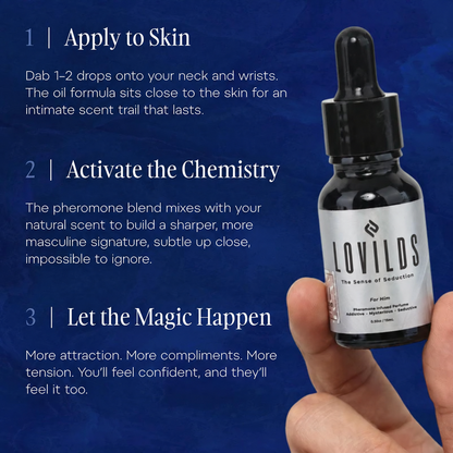 The irresistible scent that amplifies you, and draws her in