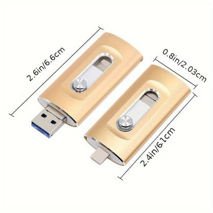 Final 3 Hours: 60%OFF⚡3 in 1 Flash Drive⚡ Portable High Speed USB 3.0 Memory Storage