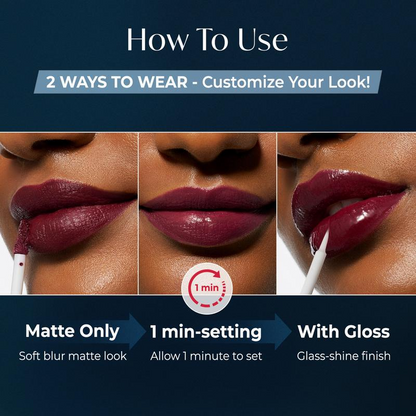Perfect Twin Lip — Dual-Ended Liquid Lipstick with Velvet Matte Color and Glossy Shine - 901 True Peach - 3 Pieces