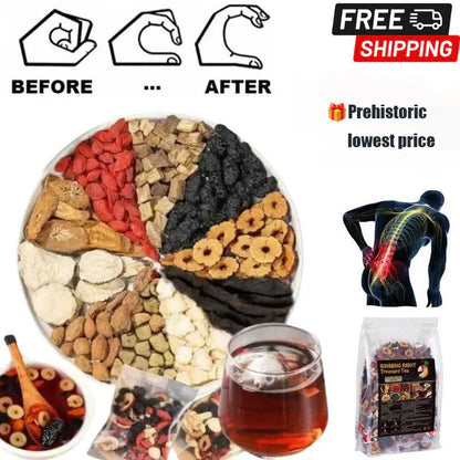 🌿Panax & Mulberry Herbal Tea🍵Boost Energy, Sleep Better, Support Kidneys