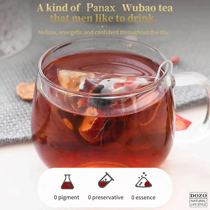 🌿Panax & Mulberry Herbal Tea🍵Boost Energy, Sleep Better, Support Kidneys