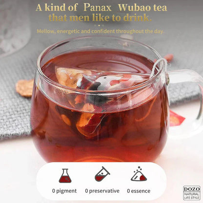 🌿Panax & Mulberry Herbal Tea🍵Boost Energy, Sleep Better, Support Kidneys