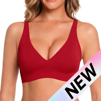 Final 3 Hours: 60%OFF🔥 NESLEMY Women’s Wireless Deep V Push-Up Bralette — Ultra-Comfortable T-Shirt Bra