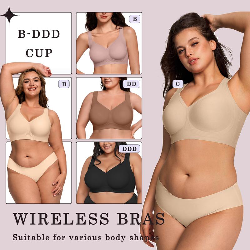 Winter Hot Sale💖Full coverage wireless bra