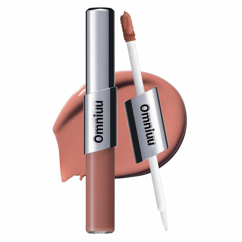 Perfect Twin Lip — Dual-Ended Liquid Lipstick with Velvet Matte Color and Glossy Shine