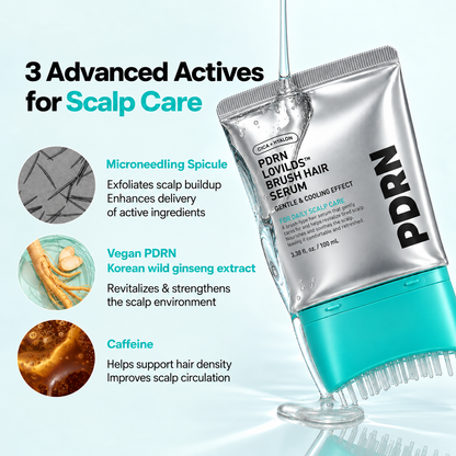 LOVILDS™ PDRN Brush Hair Serum – Fuller-Looking Hair, Stronger Roots & Scalp Renewal