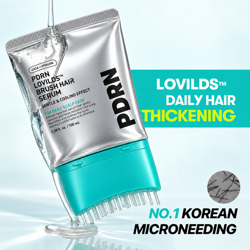 LOVILDS™ PDRN Brush Hair Serum – Fuller-Looking Hair, Stronger Roots & Scalp Renewal
