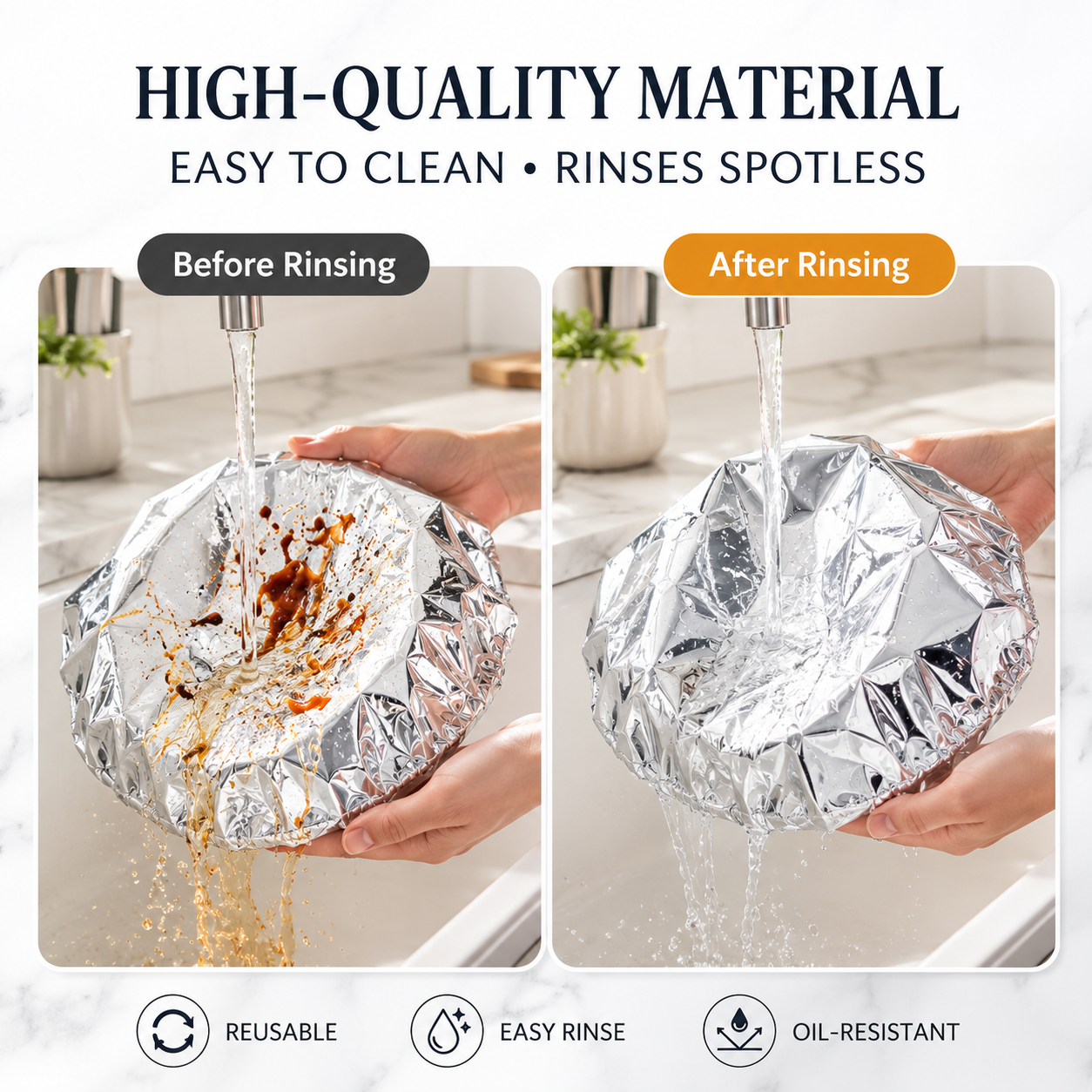 🧑‍🍳Insulated Aluminum Foil Food Cover – Locks In Heat & Freshness
