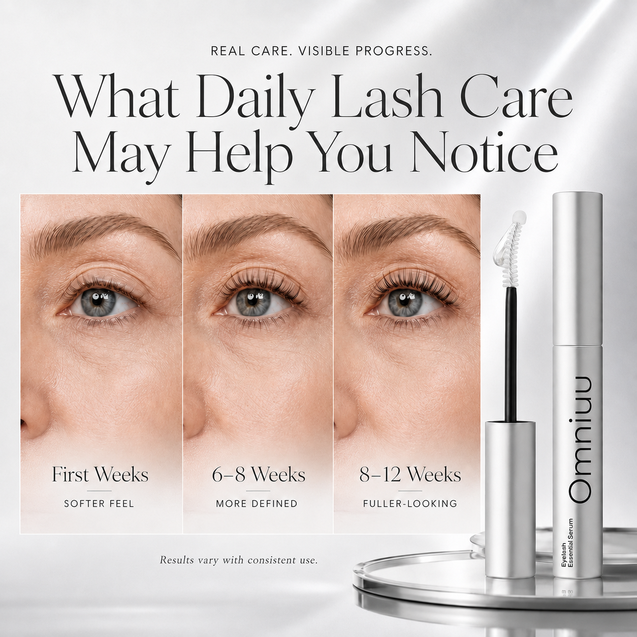 Omniuu™ Korean Eyelash Growth Serum — Fuller, Thicker-Looking Lashes in 2 Weeks