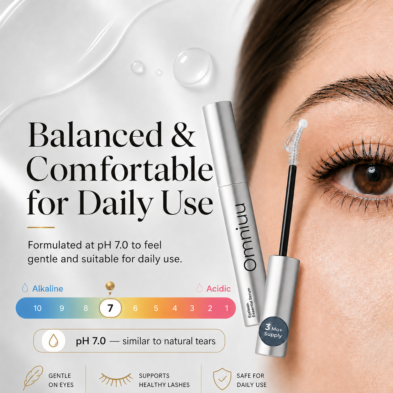 Omniuu™ Korean Eyelash Growth Serum — Fuller, Thicker-Looking Lashes in 2 Weeks