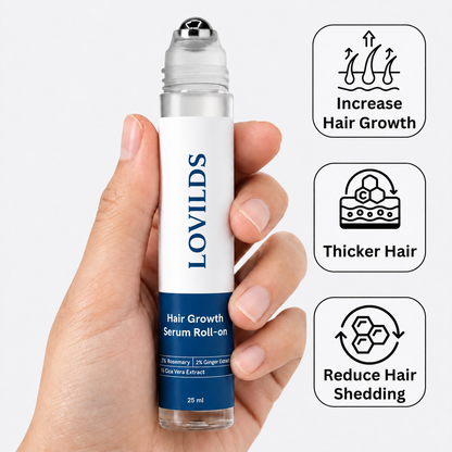 LOVILDS® Hair Growth Roll-On Serum — Combat Thinning & Promote Thicker, Fuller Hair