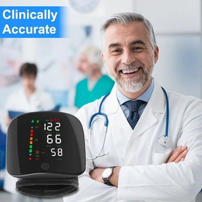 Final 3 Hours: 70%OFF🔥Wrist Blood Pressure Monitor – LED Touch Screen & Adjustable Fit