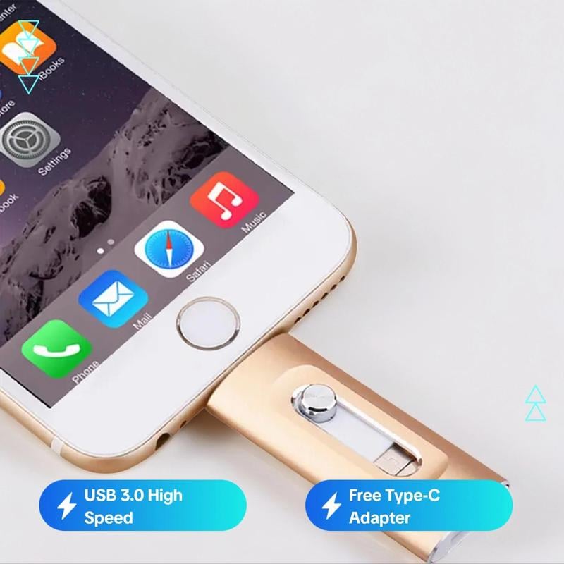 Final 3 Hours: 60%OFF⚡3 in 1 Flash Drive⚡ Portable High Speed USB 3.0 Memory Storage