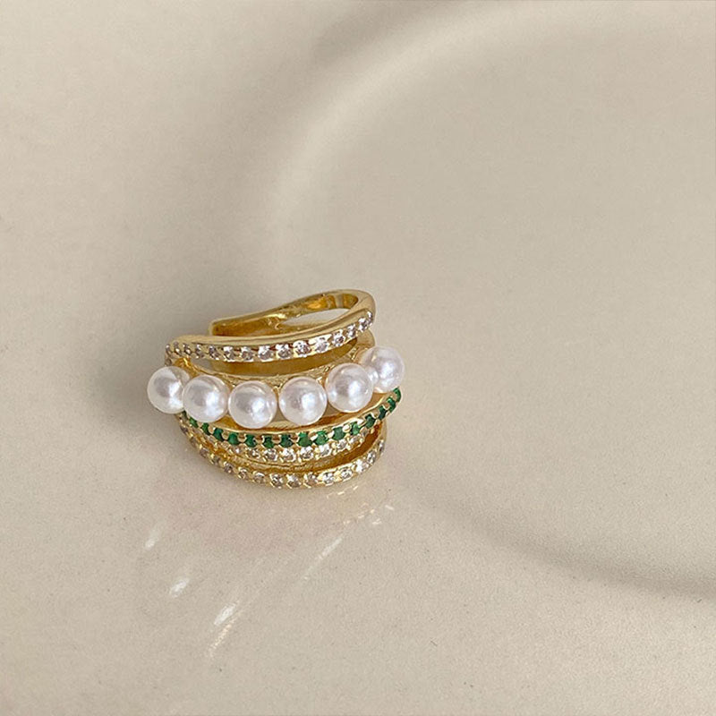 Lymphvity Auriculotherapy White Onyx EarCuff（Limited time discount 🔥 last day）