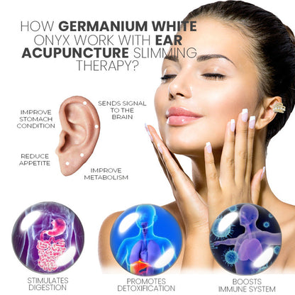 Lymphvity Auriculotherapy White Onyx EarCuff（Limited time discount 🔥 last day）